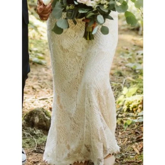 BHLDN Tenley Size 14 (street 10) Wedding dress - Picture 5 of 9